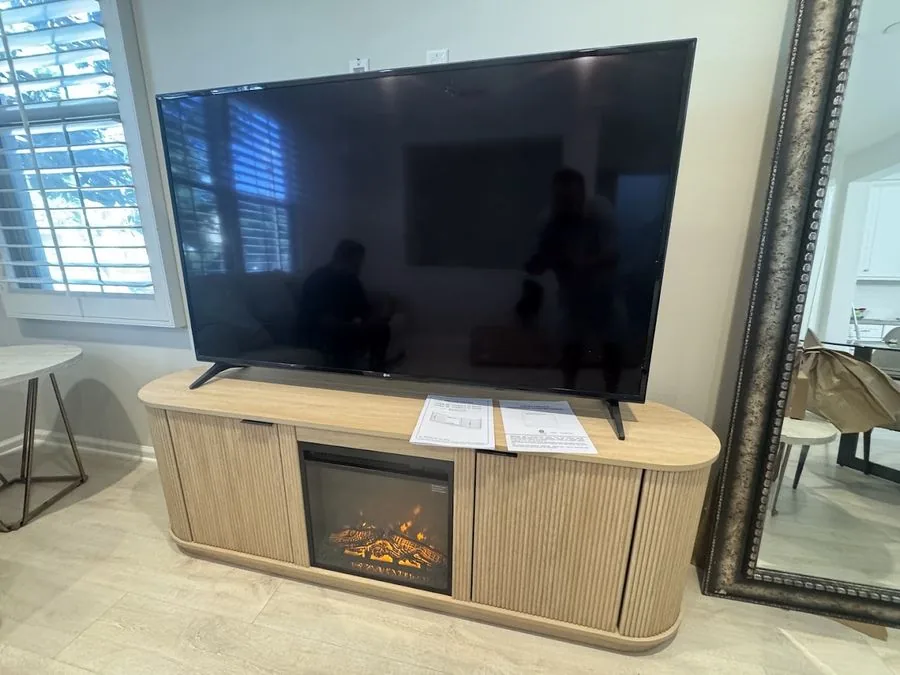 Fireplace TV console