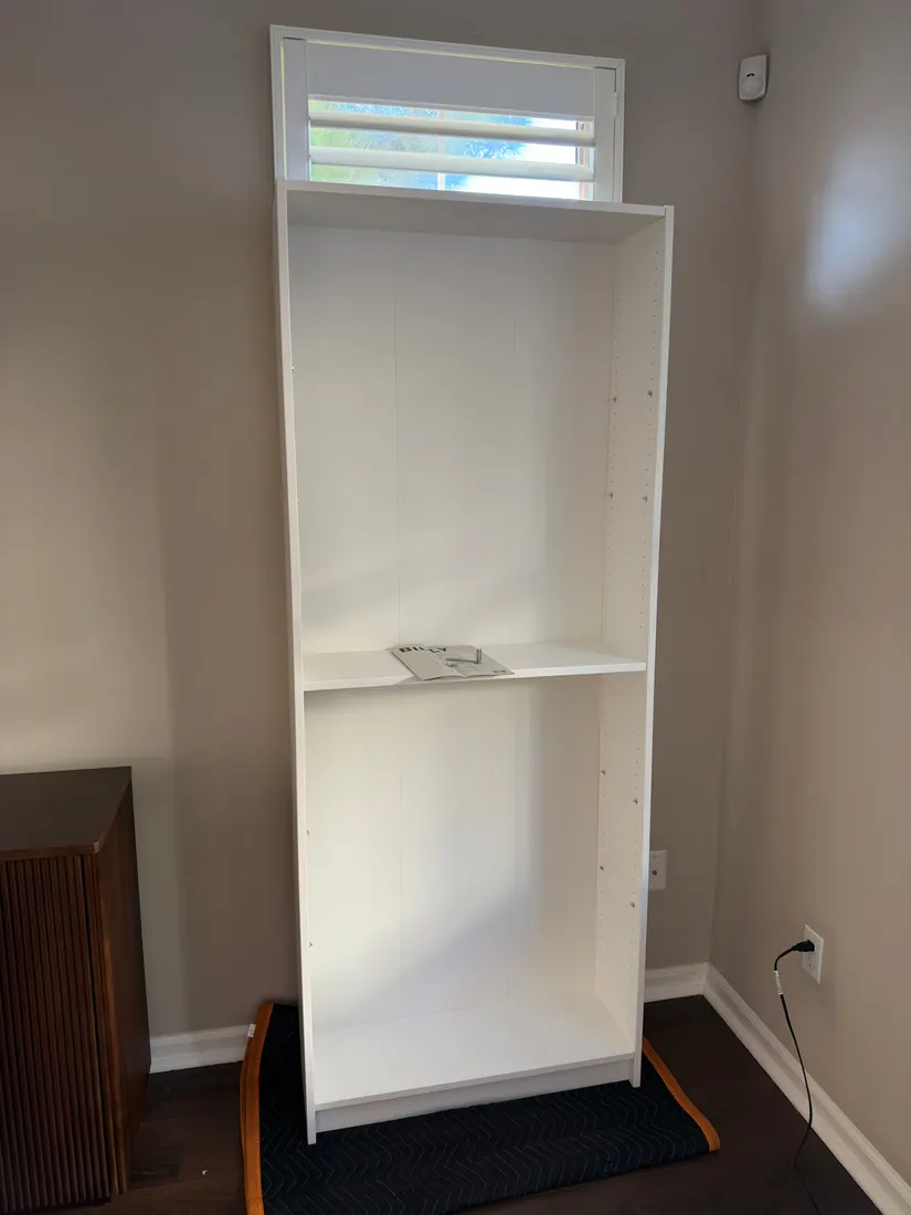 IKEA BILLY bookcase assembled in Irvine, October 2026