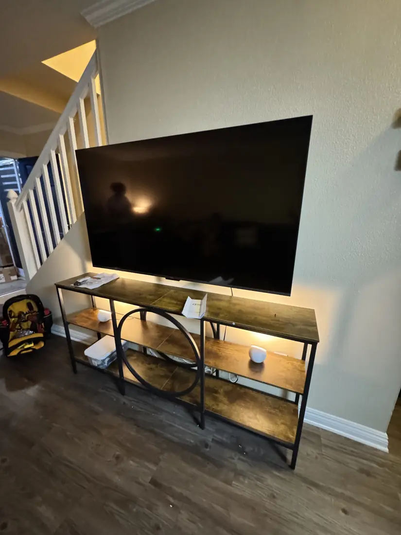 Large flat-screen TV wall-mounted in Newport Beach, October 2026