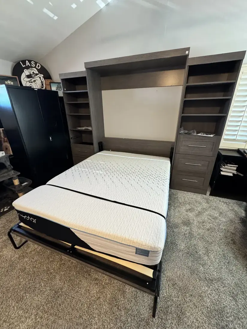 Murphy wall bed with shelving assembled in Huntington Beach, September 2026