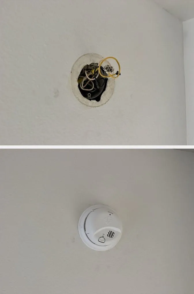 Smoke detector install