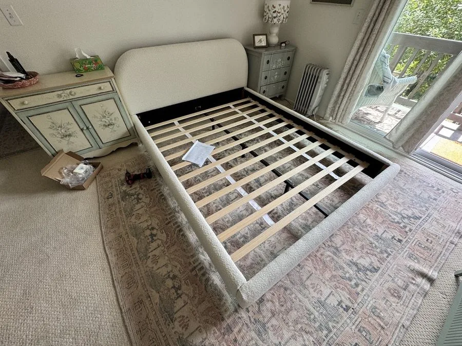 Upholstered bed frame