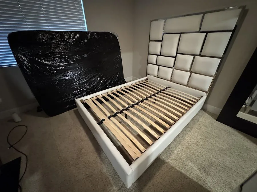 Upholstered bed frame