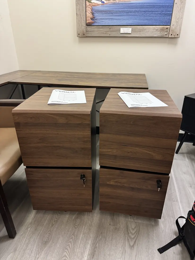 Vernal locking file cabinets assembled in Newport Beach, October 2026
